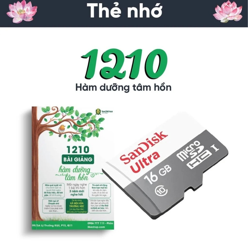 Thẻ Nhớ Pháp Thoại 1210 Bài Hàm Dưỡng Tâm Hồn