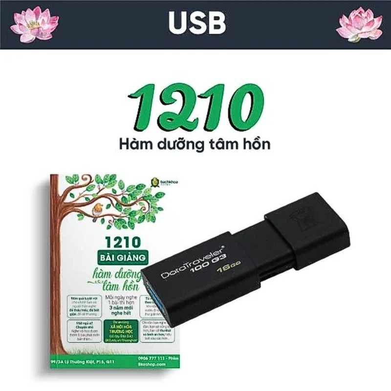 USB Pháp Thoại 1210 Bài Hàm Dưỡng Tâm Hồn