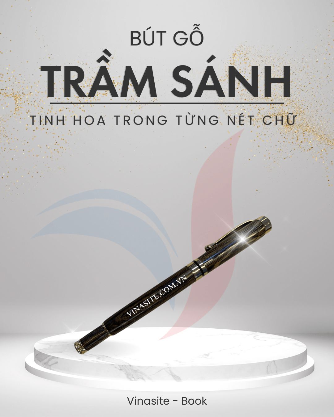 Bút gỗ trầm sánh