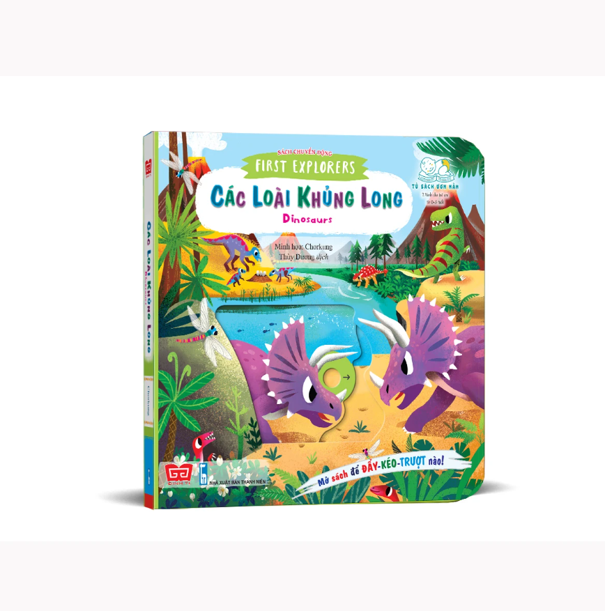 sach chuyen dong first explorers dinosaurs cac loai khung long - Vinakitchen