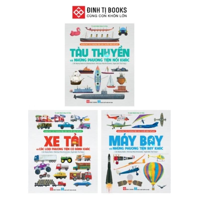 Combo 3 tập Khám phá các phương tiện vận chuyển trên thế giới